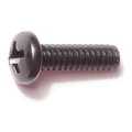 Midwest Fastener #6-32 x 1/2 in Phillips Pan Machine Screw, Black Oxide Steel, 35 PK 33142